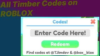 NEW All Timber Codes | ROBLOX