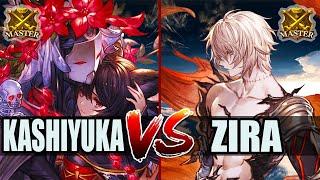 GBVSR  KashiYuka (Nier) vs Zira (Lucilius)  High Level Gameplay