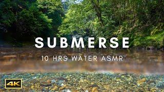 10 HRS Relaxing Underwater Sounds of Emerald River in 4K