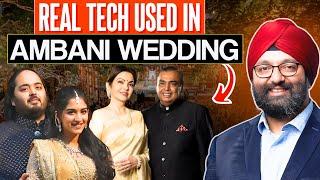 Tech Inside the 5000 Crore Ambani's  Wedding | Anant Ambani  Wedding  | Radhika Merchant