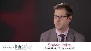 Shawn Irving - Osler, Hoskin & Harcourt LLP - Lexpert Rising Stars 2014