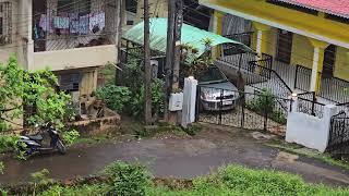 32 bikes ,Nine cars in 200 seconds traffic on Ansabhat road on rainy morning cloudy dark sky Oct 21