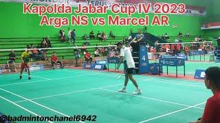 Kapolda Jabar Cup 2023 U17 PA ||Arga Nugraha S vs Marcel AR #badminton #poldajabar #tasikmalaya