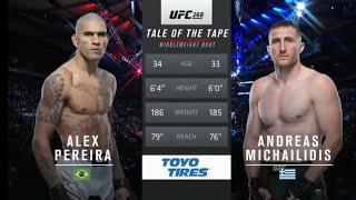 UFC 268: Alex Pereira VS Andreas Michailidis FULL FIGHT