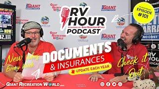 RV Hour Podcast Ep 101: RV Insurance Document Checklist & Pre-Tampa RV Show Pricing #rvlife #rvdeals