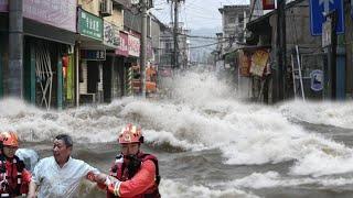 China now! Rivers overflow and dams on high alert, Guangxi city faces worst floods in decades