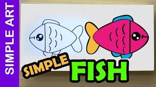 Simple art #12 / Simple Fish art / सिंपल फिश आर्ट / @Chhota Art – MathsTables