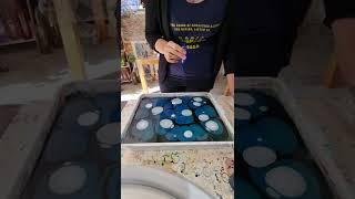 How to Water Marble a Glass Bottle with Raynbow Crow Studios