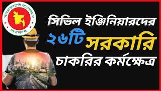 Civil Engineering Govt Job Sector In Bangladesh | Civil Engineer Government Jobs 2023