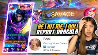 Dracula Meet Famous FB Girl Streamer "Shai" | This What Happened!! | MLBB