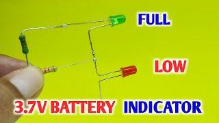 3.7V Lithium Battery full and low indicator