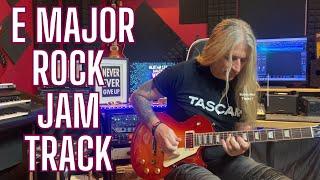 E Major Rock Backing Track #backingtrack