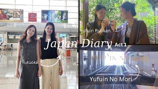 Japan Travel Vlog | ️ to Fukuoka, Yufuin No Mori, Ryokan, Lost in Hakata, my first summer in JP!