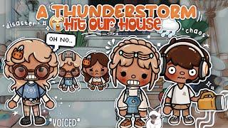 a THUNDERSTORM HIT OUR HOUSE! ️ *LOST POWER?! * || *VOICED*  || Toca Boca Roleplay 