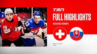 2025 World Junior Championship Highlights: Slovakia vs. Switzerland