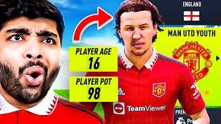 I FIXED MAN UTD with YOUTH ACADEMY Players Only...