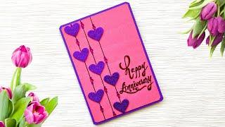 Beautiful Handmade Anniversary Card Idea / DIY Greeting Cards for Anniversary/Valentine's day card