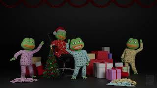 #WallpaperEngine - 3D Animated Pepe Jammies | Christmas Festive Scene (2560x1440)