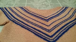 ВЯЗАНИЕ. СМЕЩЕННЫЙ РЕГЛАН (ЧАЙКА). KNITTING. KNITTED SWEATER. SUÉTER TEJIDO. ÖRGÜ KAZAK