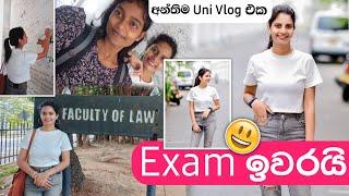 කැම්පස් ජීවිතයෙ නිමාව  | Last Uni vlog | Exam ඉවරයි | #univlog #unilife #uoc