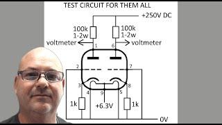 simple tube DC tester ECC81 ECC82 ECC83 explained and compared with AVO VCM163