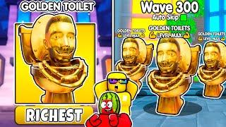 Unlocking Golden Skibidi Toilet In Toilet Tower Defense