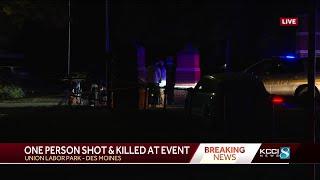 1 person dead after shooting at Des Moines event