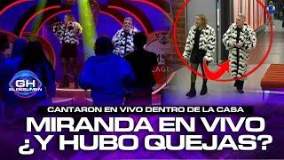 FESTEJOS Y QUEJAS: Miranda CANTÓ EN LA CASA pero los cantantes se QUEJARON: "No me gustó"