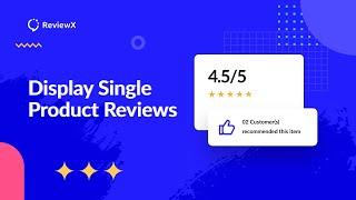 Filter And Display Single Product Review Statistics