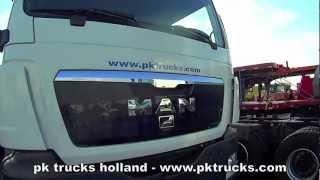 pktrucks MAN TGS 33.400 BB-WW 6x4 PM, crane cw flatbed