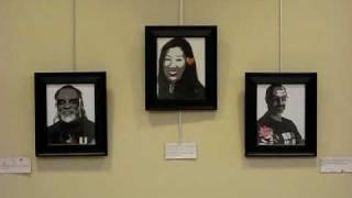 Digital with Origami Portraits Exhibition at Berkeley Public Library