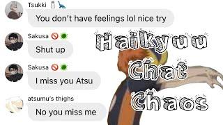 HAIKYUU CHAT CHAOS | SakuaAtsu, Iwaoi, Matsuhana, BokuAka, and more!