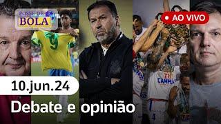  POSSE DE BOLA COM MAURO CEZAR, ARNALDO, TIRONI, JUCA KFOURI, TRAJANO E DANILO LAVIERI - 10/06/2024