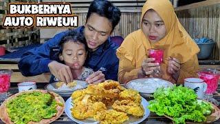 MENU BUKA PUASA, Masak Fried Chicken Ala Rumahan, Kesukaan BOCIL.. Lalab, Sambel Ijo, Es Buah NAGA