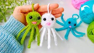 It's so Cute ️ Super Easy Octopus Making Idea with Yarn - You will Love It !! DIY Woolen Crafts