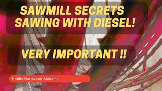 Greatest Sawmill Secret! - Diesel (In the Lube Tank!) at Hobby Hardwood