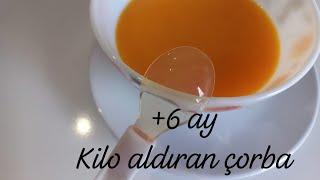 BEBEKLERE ÇORBA TARİFİ KİLO ALDIRAN HAVUÇ ÇORBASI +6 Ay  BEBEK MAMASI TARİFİ | BABY FOOD