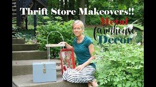 Farmhouse Style Metal Decor Makeovers