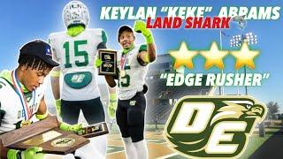 #TEXAS | KEYLAN "KEKE" ABRAMS 3 STAR⭐️ EDGE RUSHER | JUNIOR SZN HIGHLIGHTS #txhsfb #desoto #2024