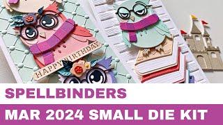 #282 Spellbinders March 2024 Small Die Kit & 3D Embossing Folder - Card Inspirations