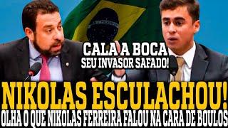 OLHA O QUE NIKOLAS FERREIRA FALOU NA CARA DE GUILHERME BOULOS