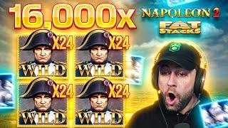 I GOT a RECORD WIN on NAPOLEAN 2 FAT STACKS!! 16,000x MASSIVE SESSION!! (BONUS BUYS)