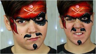 How to face paint a PIRATE ️ Easy Makeup Tutorial