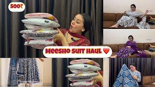 Meesho suit haul video || 500₹ ️