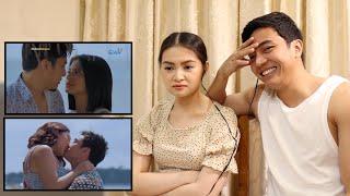 MY GIRFRIEND REACTS TO MY KISSING SCENES PART 4 | TADHANA "KABAYARAN"