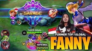 Perfect FANNY SAVAGE Gameplay [Former Top 1 Global Fanny] TANTE BINAL aka Dwiwoii - Mobile Legend