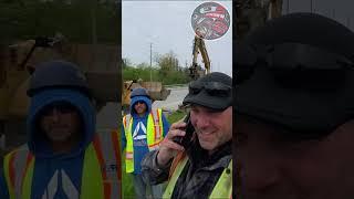 Assaulted - Construction Snowflakes Shove Journalist Because They Cannot Control Their Feelings.