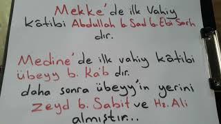 VAHİY KATİPLERİ