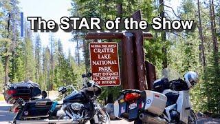 CRATER LAKE! - The STAR of the Show! #motorcyclecamping (S2 EP16)