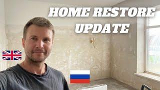 ENGLISH RUSSIAN HOME | Flood Restore Update Of Our Home